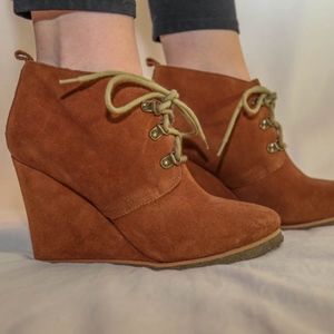 Steve Madden Suede Wedge Booties